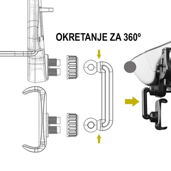 Drzac Telefona Na Retrovizoru 44048 - Image 2