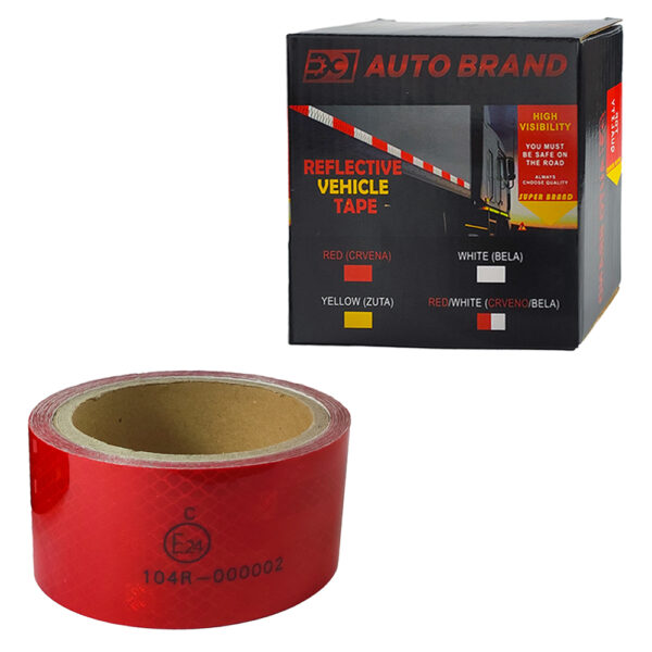 REFLEKTUJUCA TRAKA CRVENA 5M AUTO BRAND