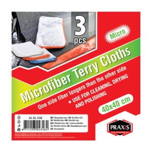 Mikrofiber krpa bela 3 kom PRAXIS - 4348