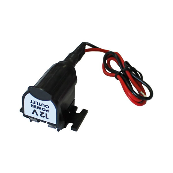 Ugradno kućište za auto upaljač – 12V, crno - Image 3
