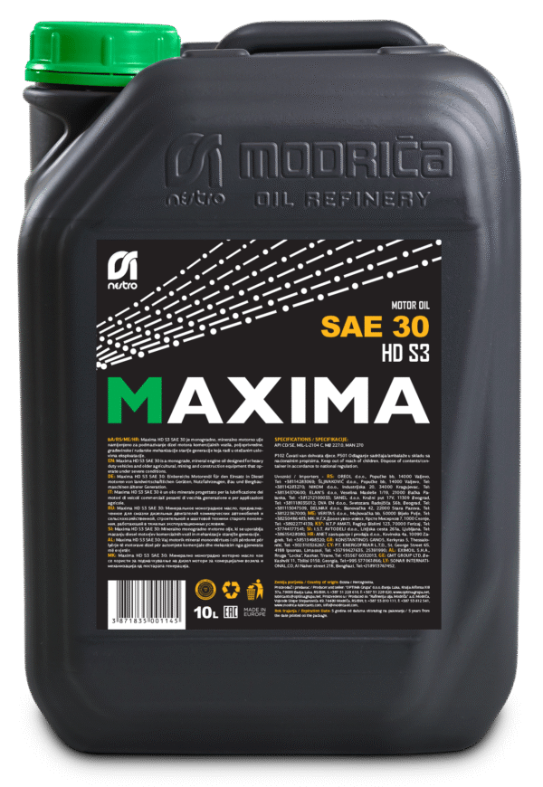 U MAX HD S3 SAE 30 1/10 CRNA