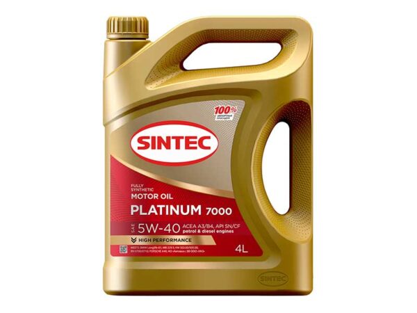 Sintec Platinum 7000 SAE 5w40 ACEA A3/B4 4L