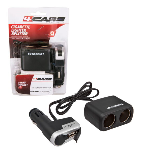 Adapter upaljaca sa USB-om 2 izlaza
