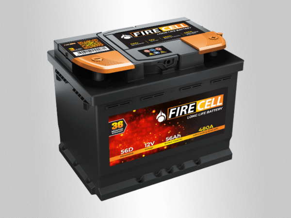 AKUMULATOR 12V 56AH D+ 480A FIRECELL
