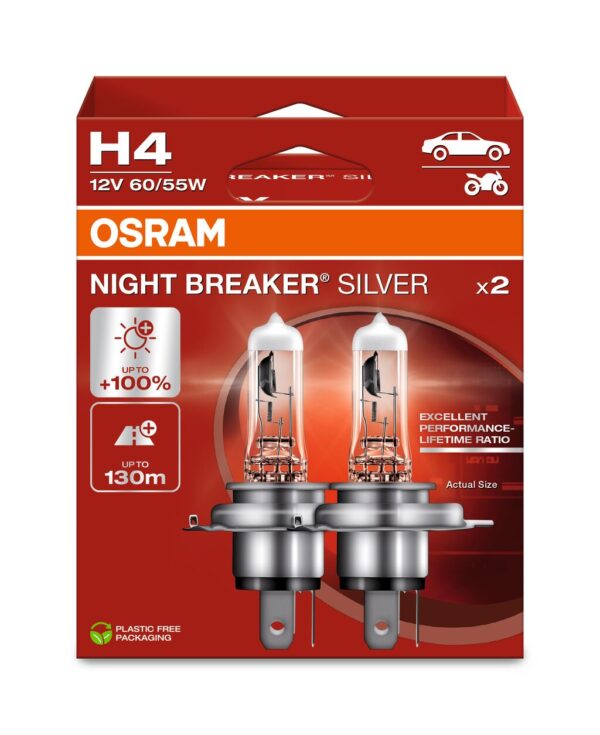 SIJALICE 12V H4 OSRAM Night Breaker Silver