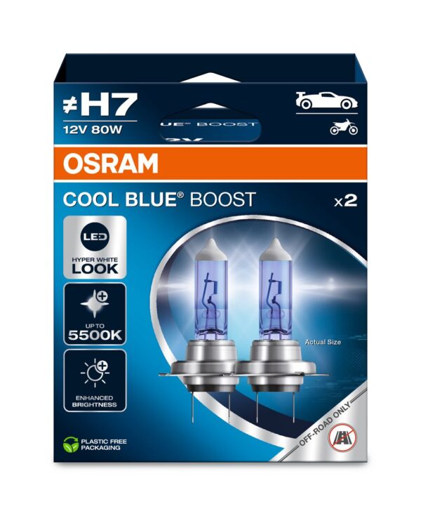 SIJALICE 12V H7 80W COOL BLUE BOOST OSRAM