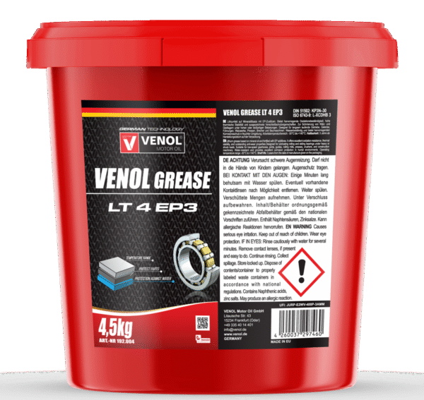 VENOL GREASE LT4 EP3 4.5KG