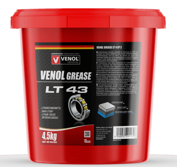 VENOL LITHIUM 2 GREASE LT43 4.5KG