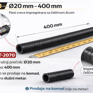 Flexi crevo Ø20 mm – 400 mm