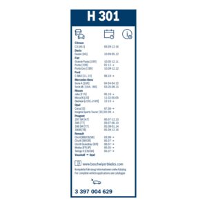 METLICA ZADNJA H301 BOSCH