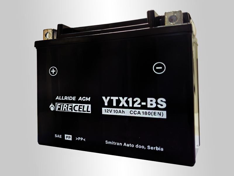 AKUMULATOR 12V 10AH L+ 180A FIRECELL MOTO - Слика 3