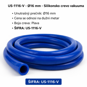 Silikonsko crevo vakuuma Ø16 mm