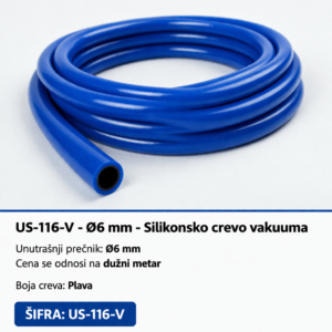 Silikonsko crevo vakuuma Ø6 mm