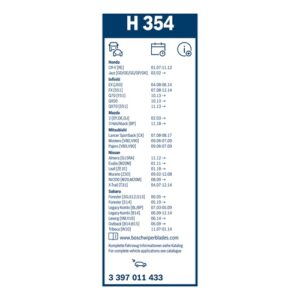 METLICA BRISACA ZADNJA H354 BOSCH