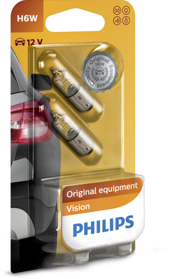 SIJALICE 12V H6W PHILIPS