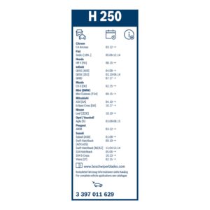 METLICA ZADNJA H250 BOSCH