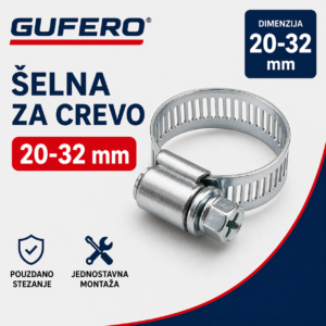 GUFERO šelna za crevo 20-32 mm