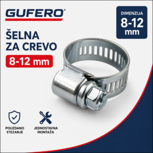 GUFERO šelna za crevo 8-12 mm