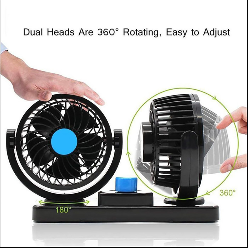 Dvostruki auto ventilator 4 inča 12 V - Слика 3