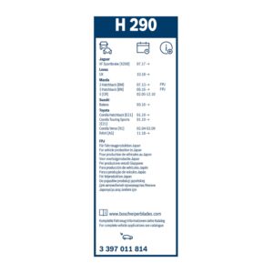 Bosch H290 zadnja metlica brisača 290 mm