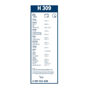Bosch H309 zadnja metlica brisača 300 mm