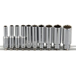 TOPTUL set dubokih gedora 1/4” colovni 10 kom
