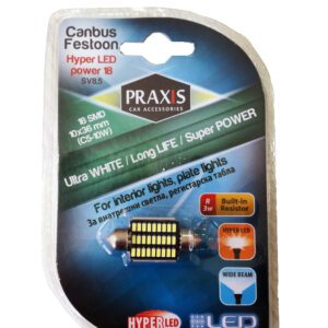 LED feston sijalica 36mm PRAXIS 18 SMD