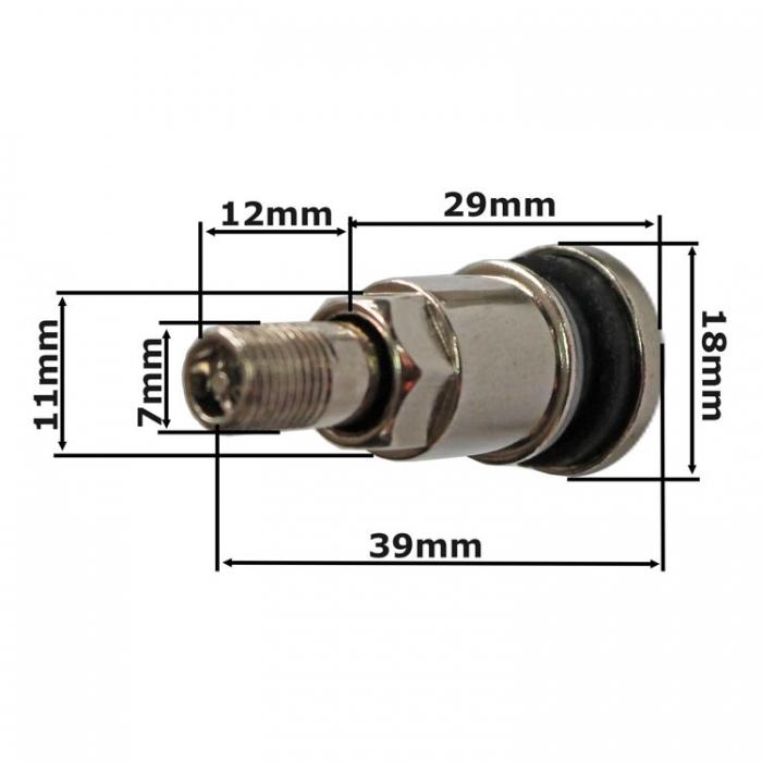 Metalni ventil za tubeless gume 0716 - Слика 2