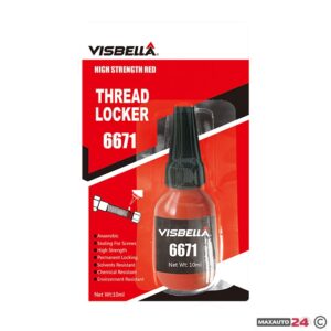 Visbella crveni lepak za vijke i matice 10 ml – trajni