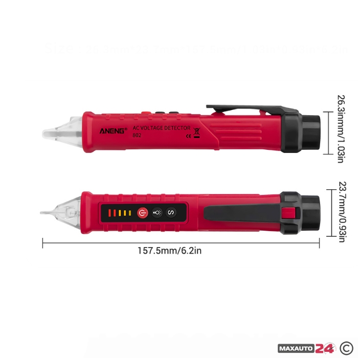 Digitalni tester napona 12–1000V 1520 - Слика 4