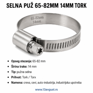 SELNA PUŽ 65-82MM 14MM TORK